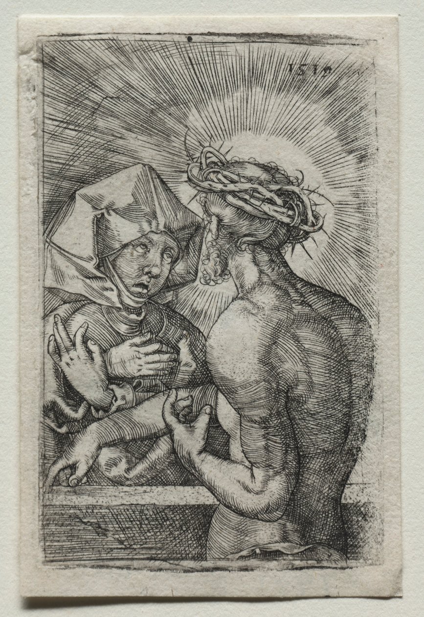 Cristo e a Virgem, 1519. de Hans Sebald Beham
