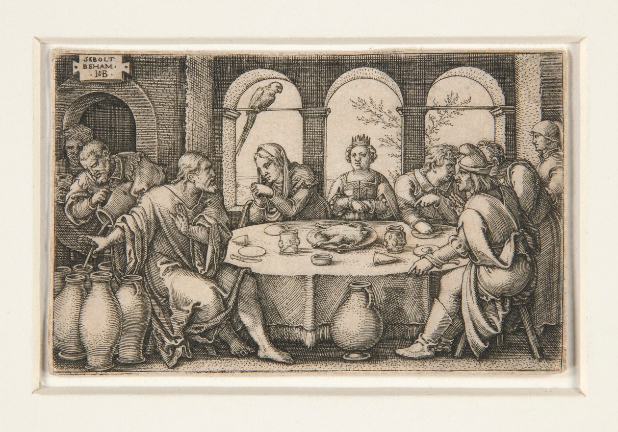 As Bodas de Caná de Hans Sebald Beham