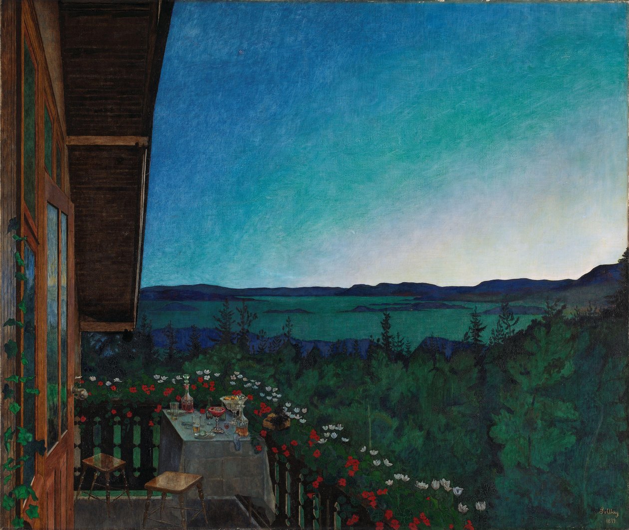 Noite de Verão, 1899 de Harald Oscar Sohlberg