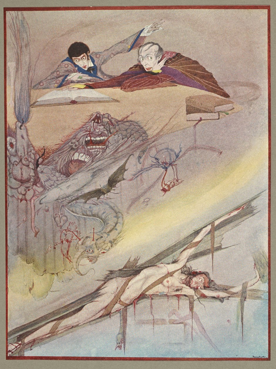 A queda da casa de Usher. de Harry Clarke