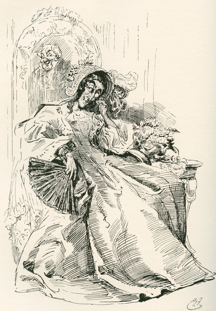 Sra. Skewton (gravura) de Harry Furniss
