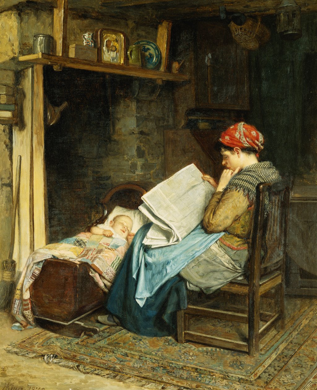O jornal da manhã, 1878 de Haynes King