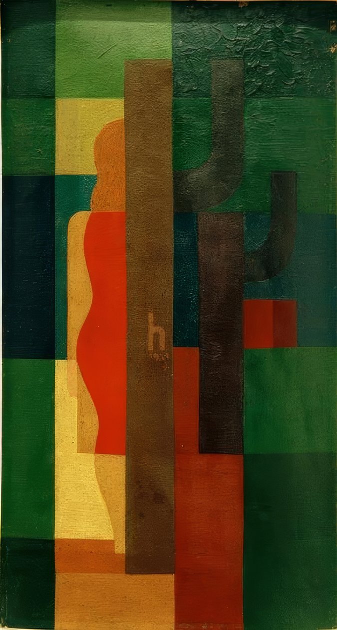 Mulher na floresta de Heinrich Hoerle
