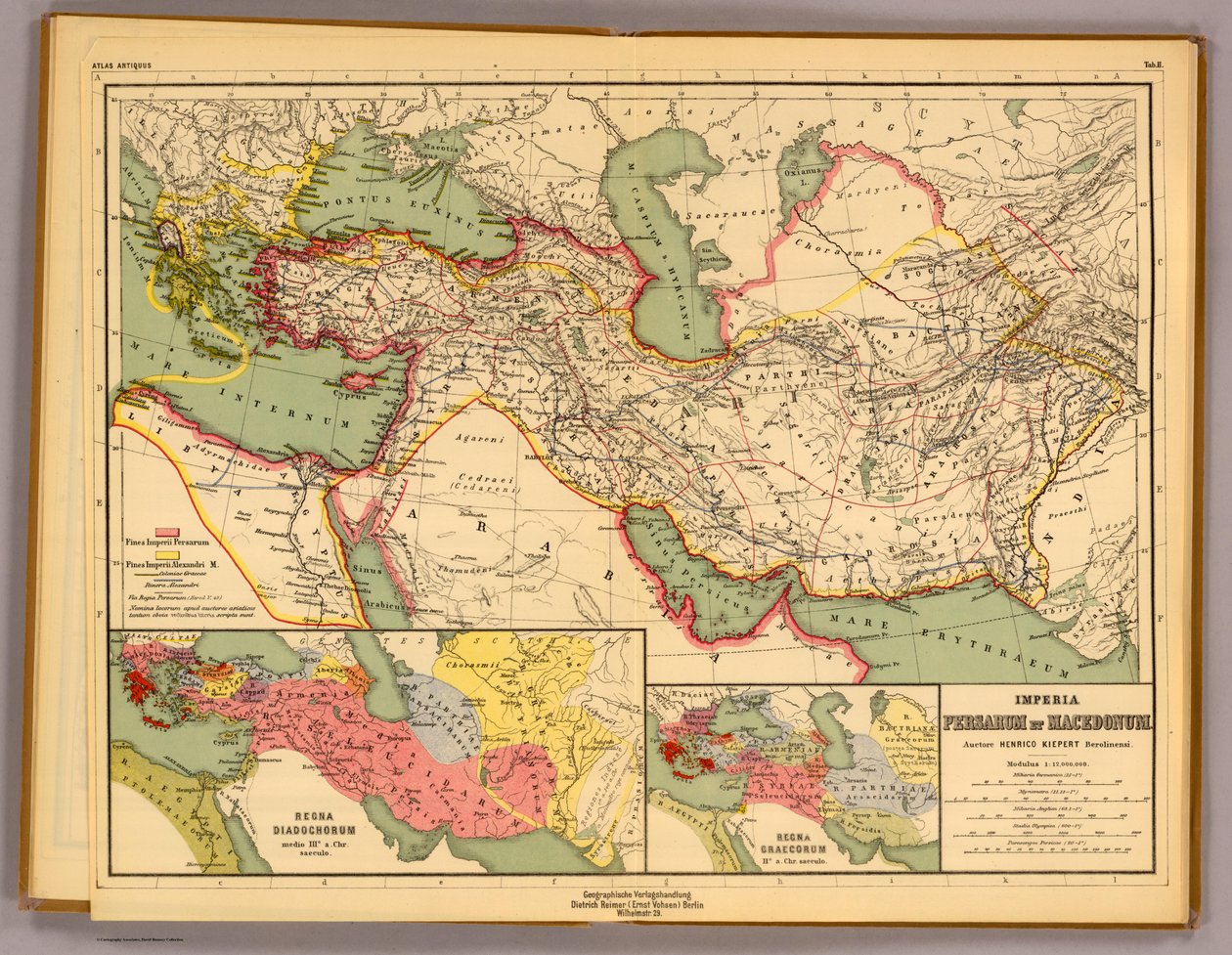 O persa e macedônio. de Heinrich Kiepert