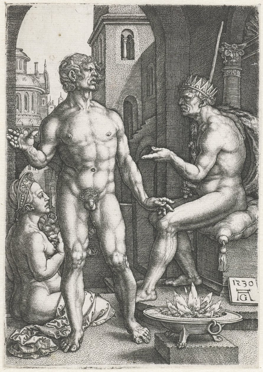 Mucius Scaevola de Heinrich Aldegrever