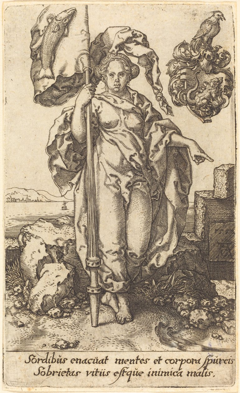 Temperança, 1552. de Heinrich Aldegrever