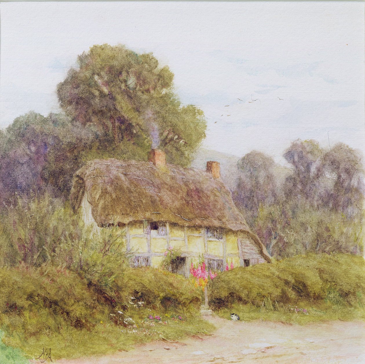 Uma casa de campo de Helen Allingham