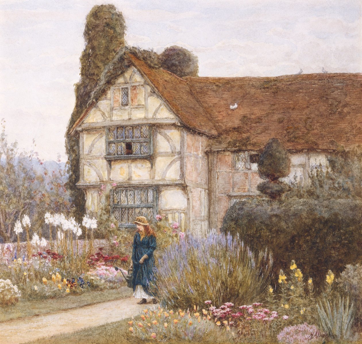 Casa senhorial velha de Helen Allingham