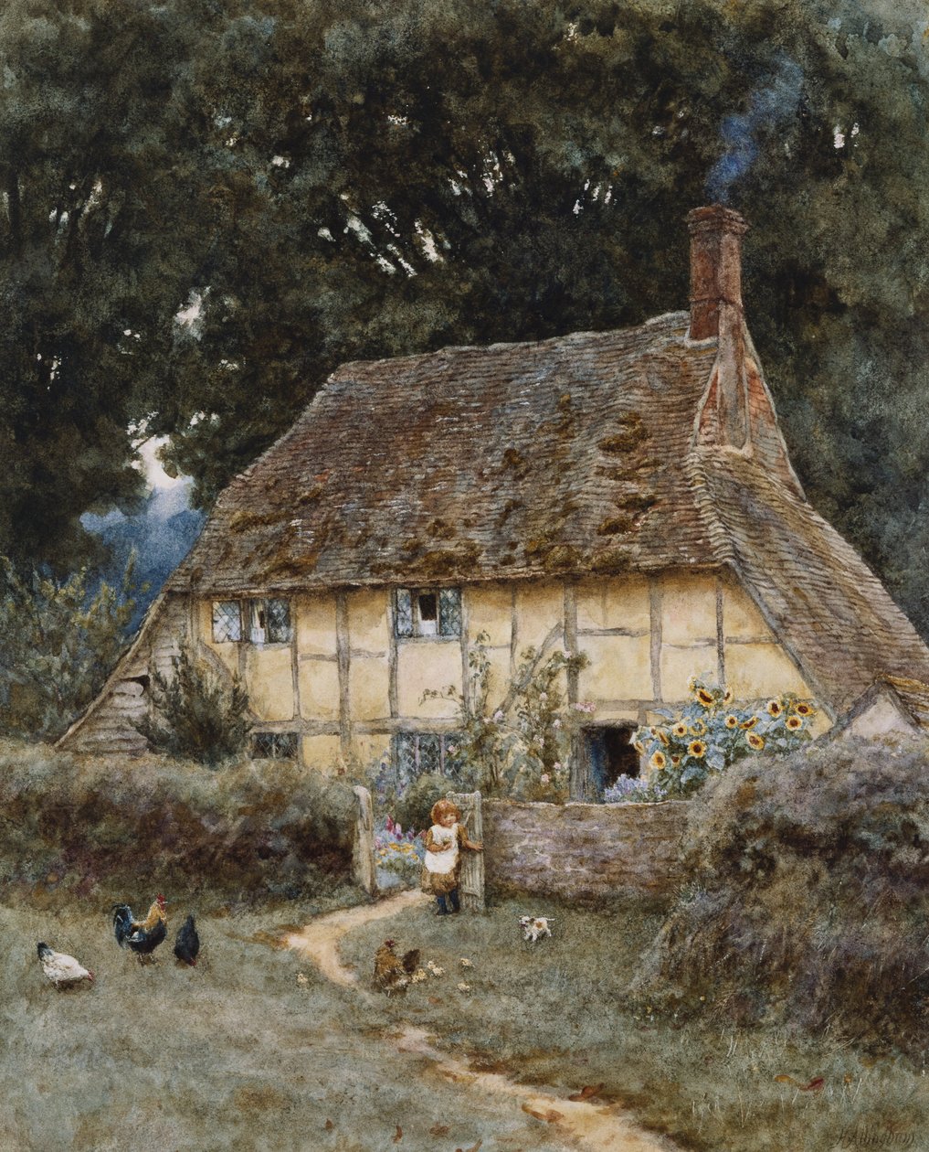 Na Brook Road, perto de Witley de Helen Allingham