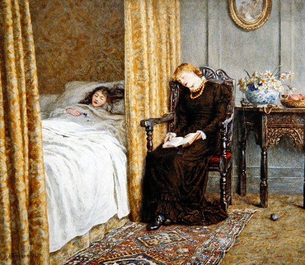 O Convalescente de Helen Allingham