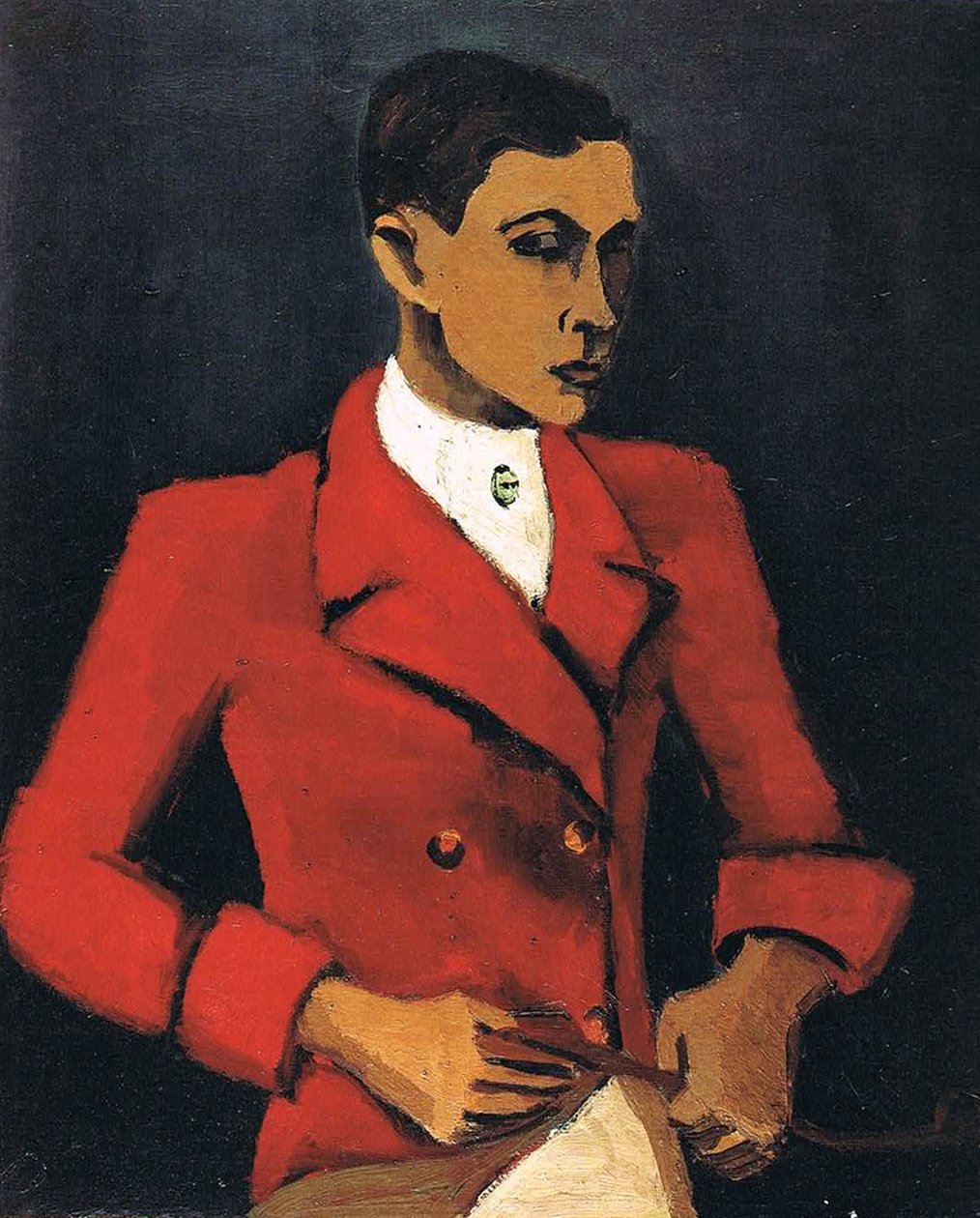 Selfportrait no traje de caça de Helmut Kolle