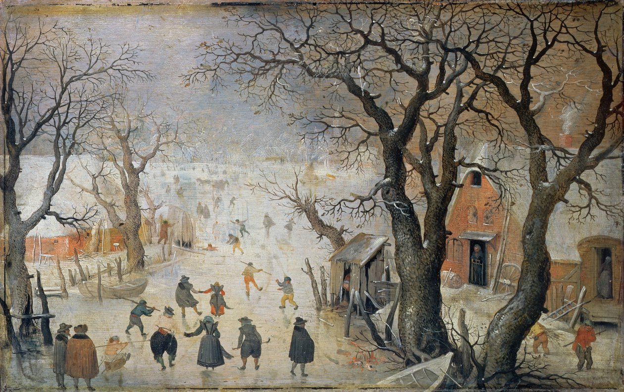 Cena do inverno, c.1610 de Hendrick Avercamp
