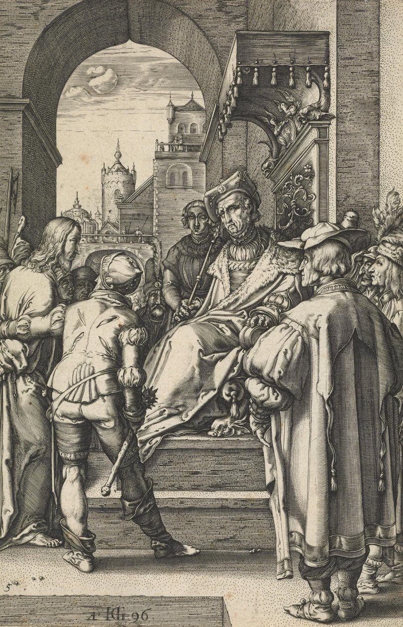 Cristo antes de Pilatos de Hendrik Goltzius