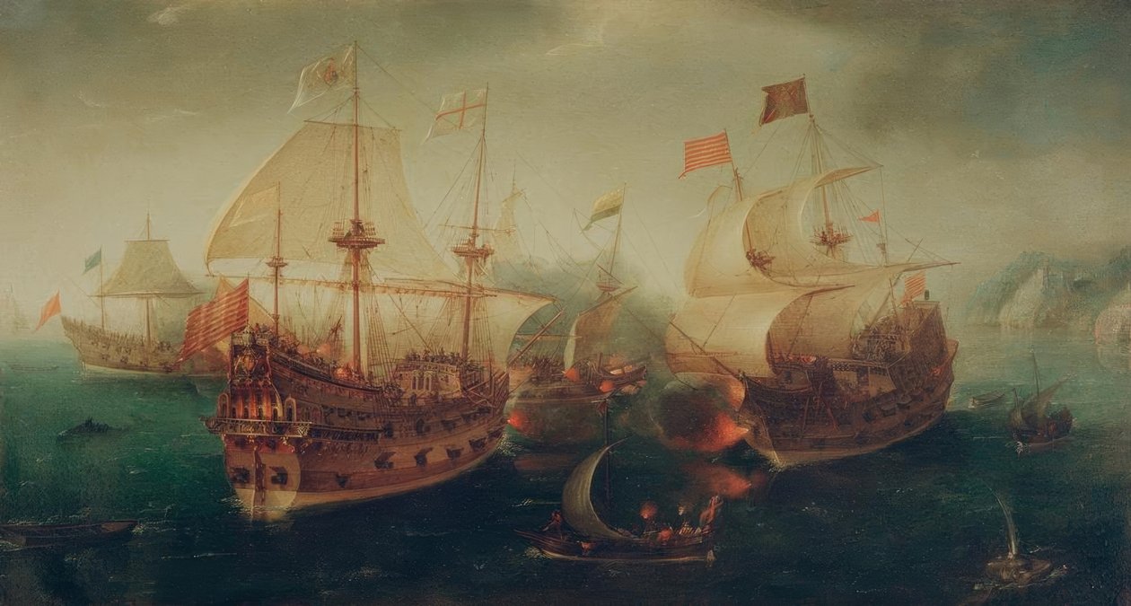 batalha de Hendrick Cornelisz. Vroom
