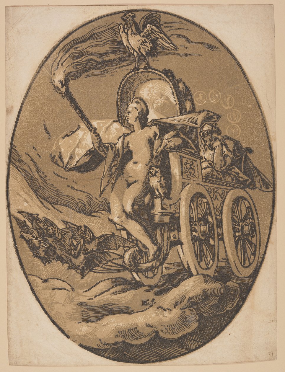 Nox, de The Deities de Hendrick Goltzius