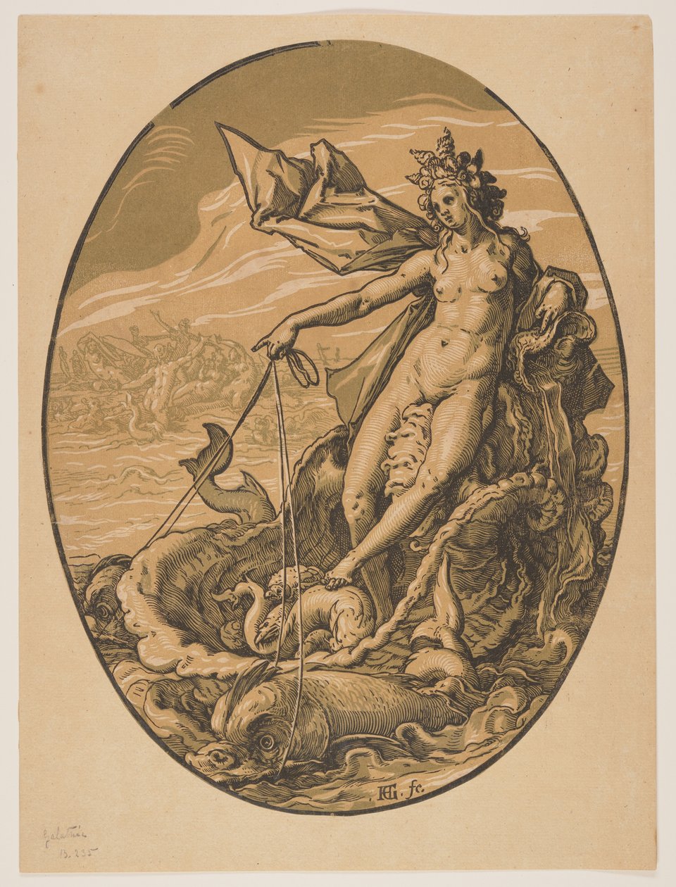 Tétis, de As divindades de Hendrick Goltzius