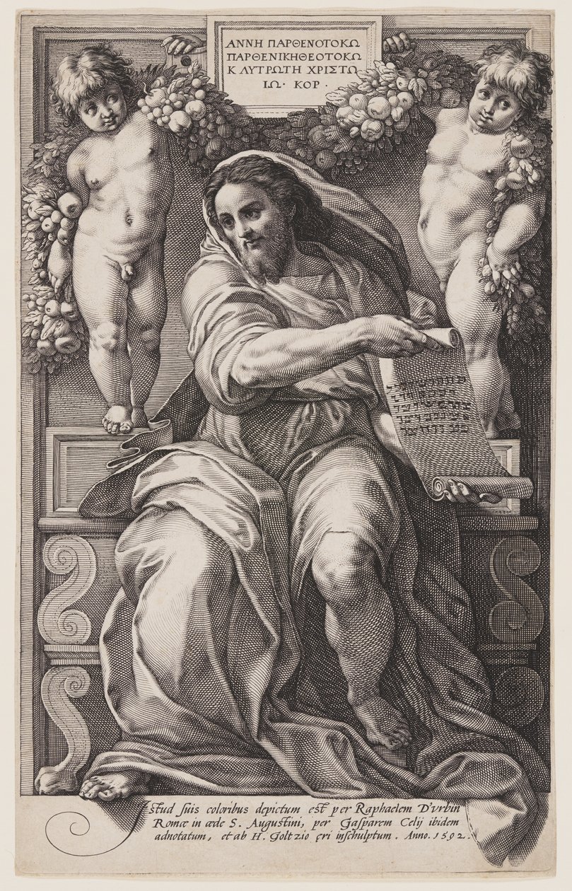 O profeta Isaías de Hendrick Goltzius