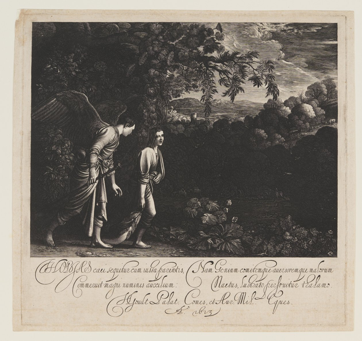 Tobias e o Anjo de Hendrick von Goudt