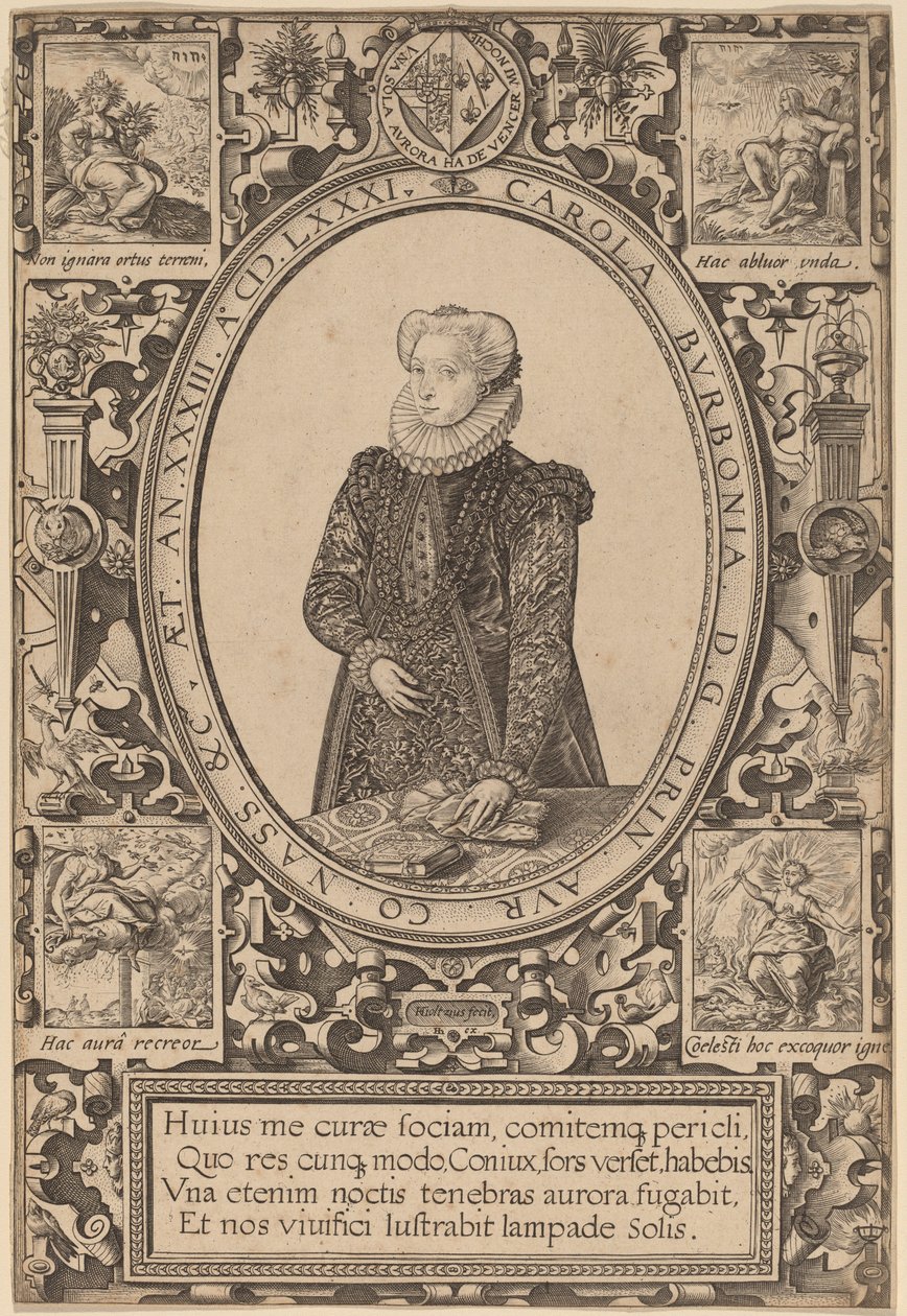 Carlota de Bourbon de Hendrik Goltzius