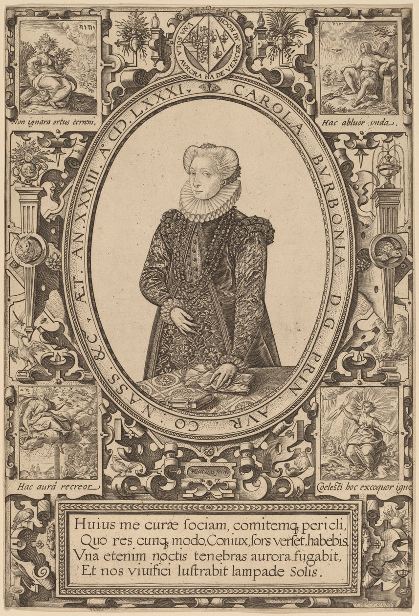Carlota de Bourbon de Hendrik Goltzius