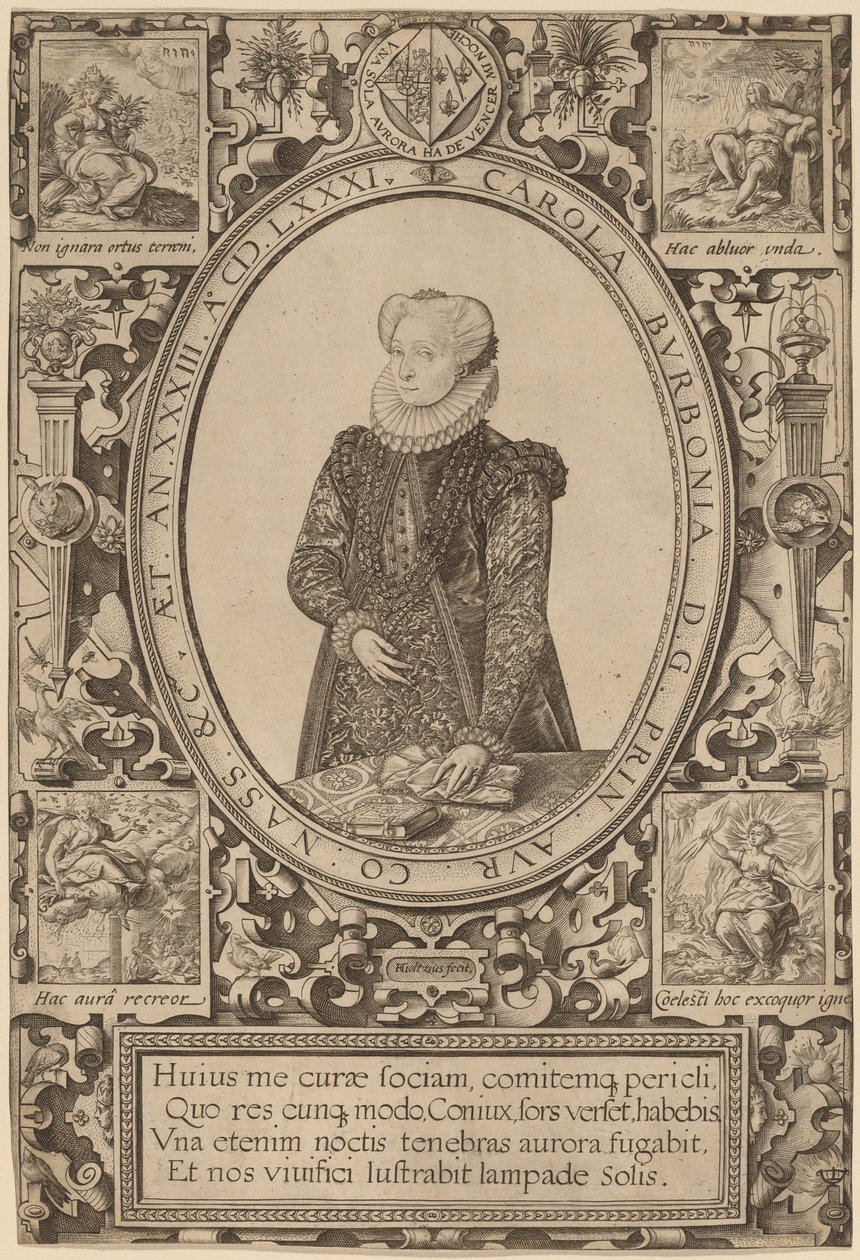 Carlota de Bourbon de Hendrik Goltzius