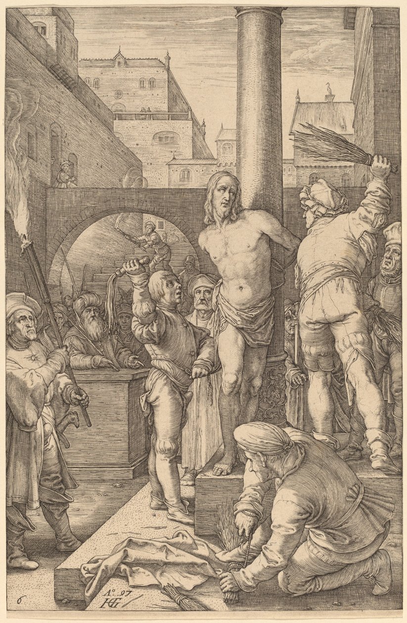 Flagelação de Cristo de Hendrik Goltzius
