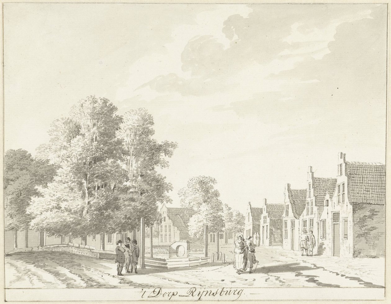 A aldeia de Rijnsburg de Hendrik Tavenier