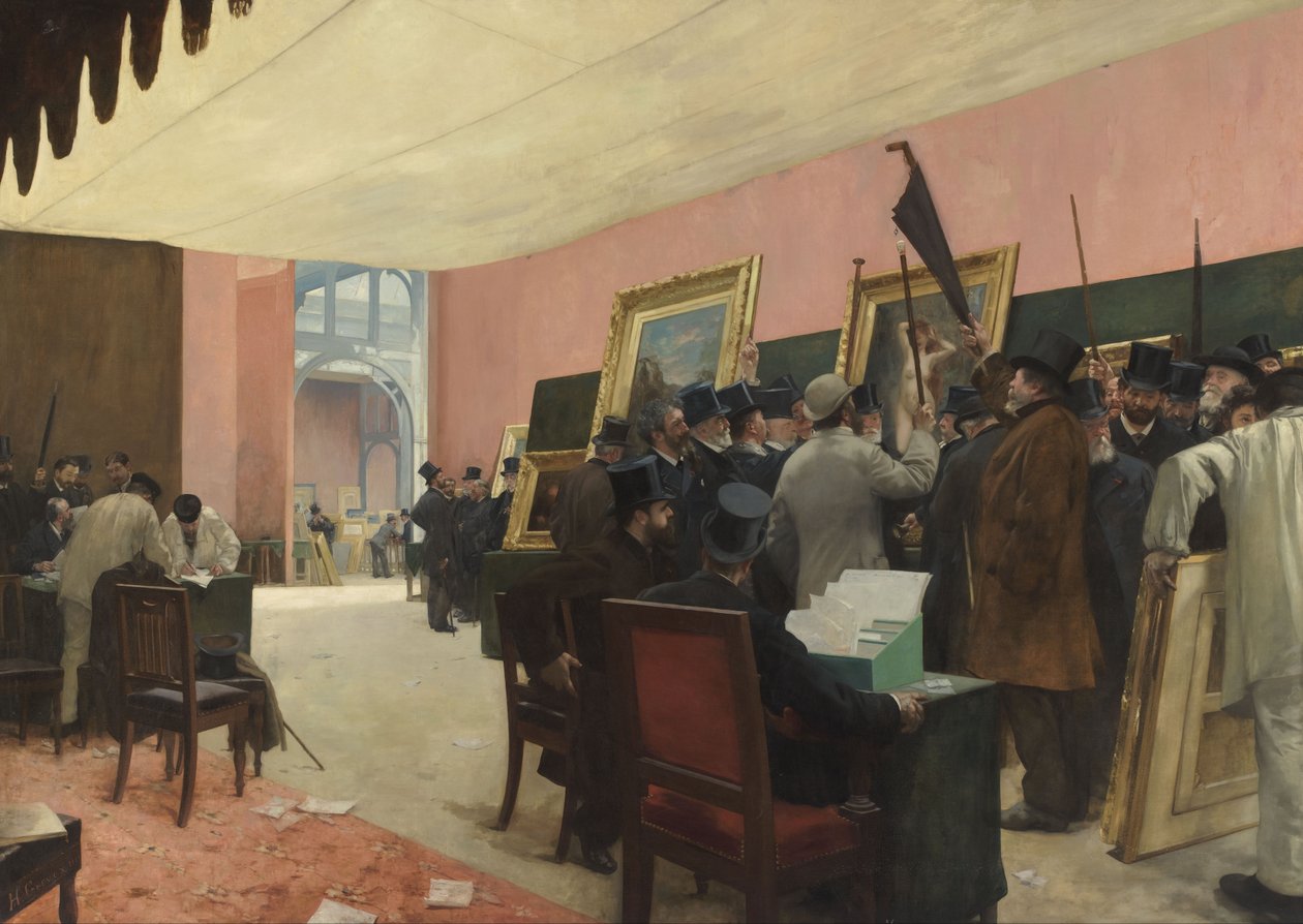 Uma sessão do júri de pintura de Henri Gervex