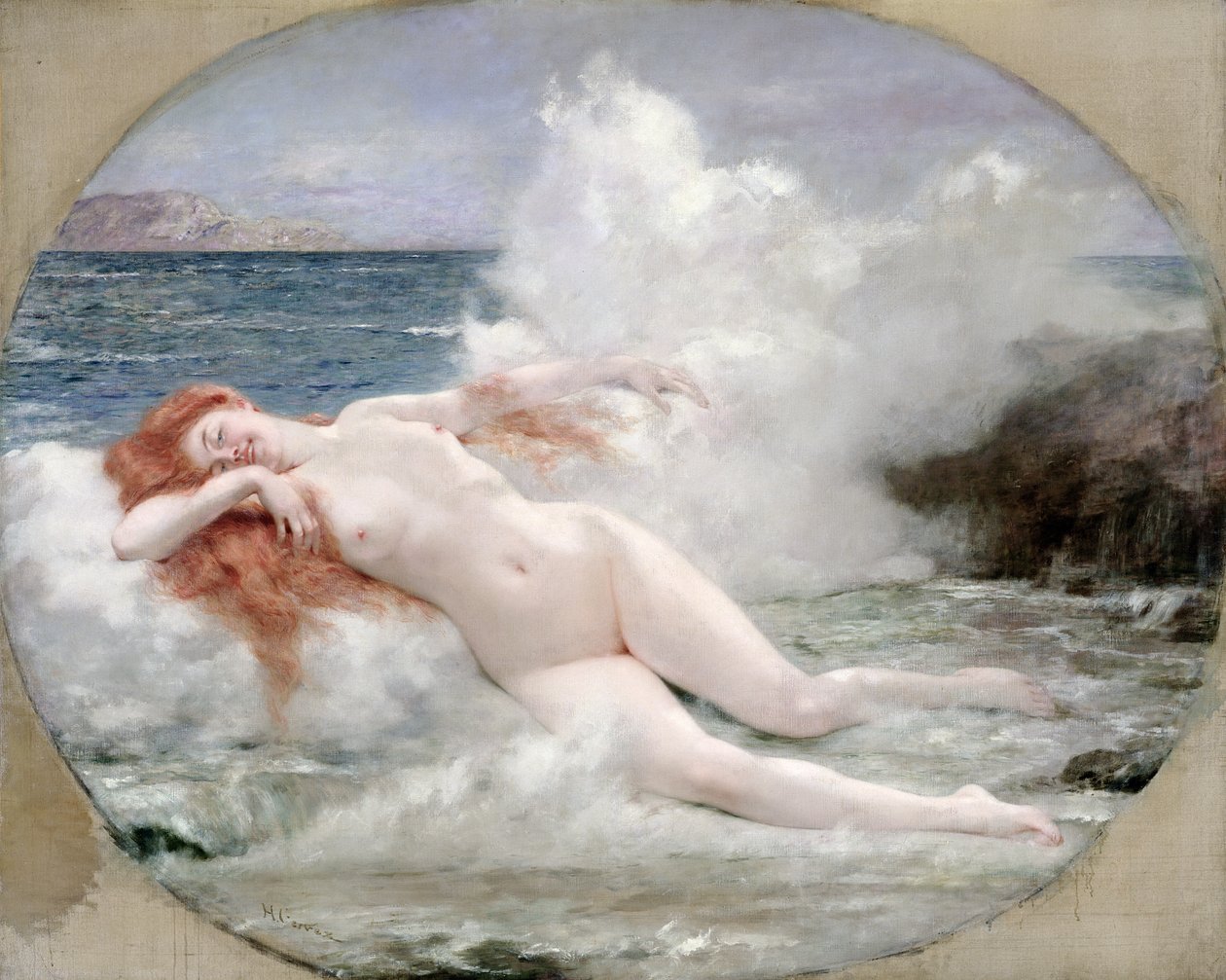 O nascimento de Vênus, c.1896 de Henri Gervex
