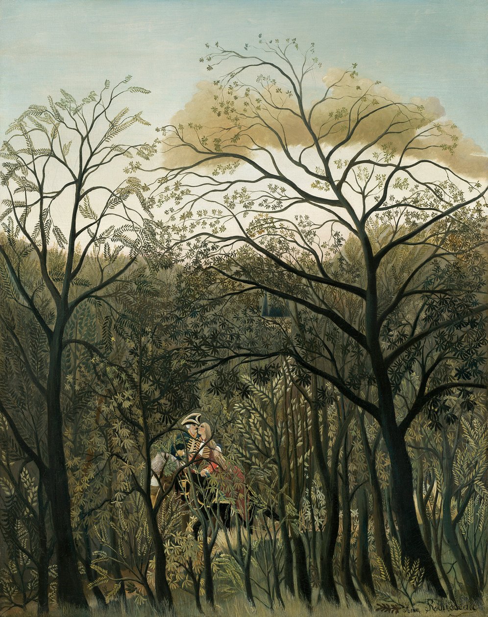 Encontro na Floresta, 1889 de Henri Rousseau