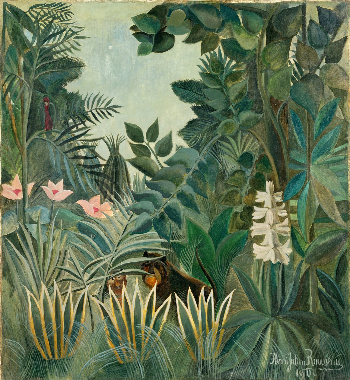A Selva Equatorial, 1909 de Henri Rousseau