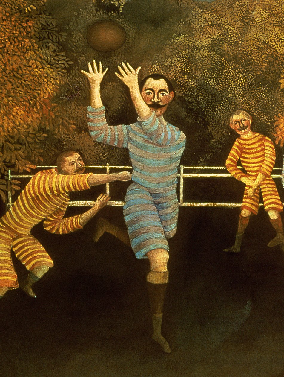 Os jogadores de futebol, 1908 (detalhe de 120790) de Henri Rousseau