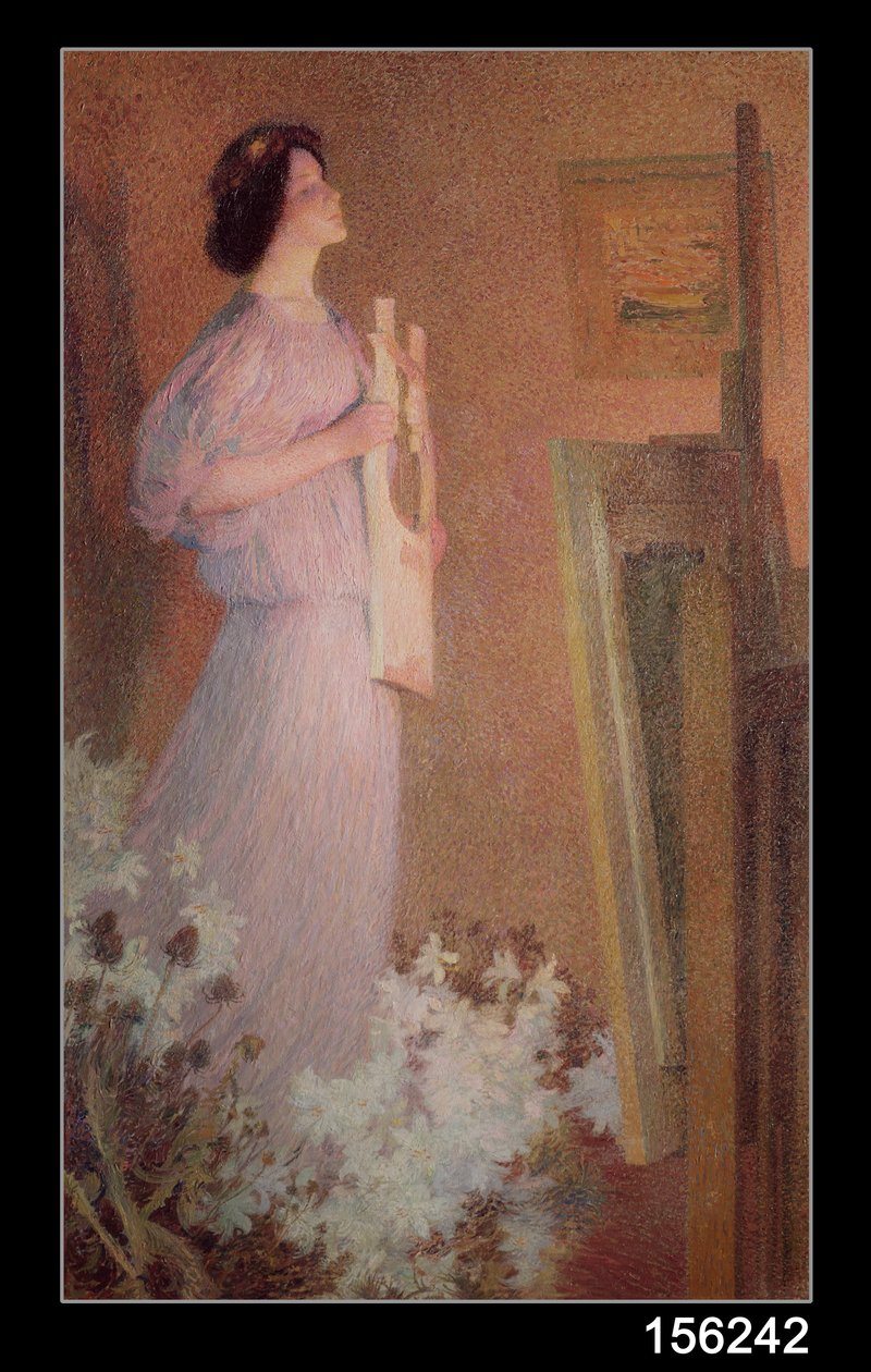 A musa do pintor, c.1900 de Henri Martin