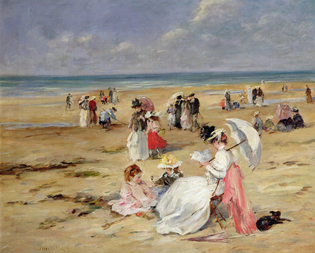 Praia na Courseulles de Henri Michel Levy