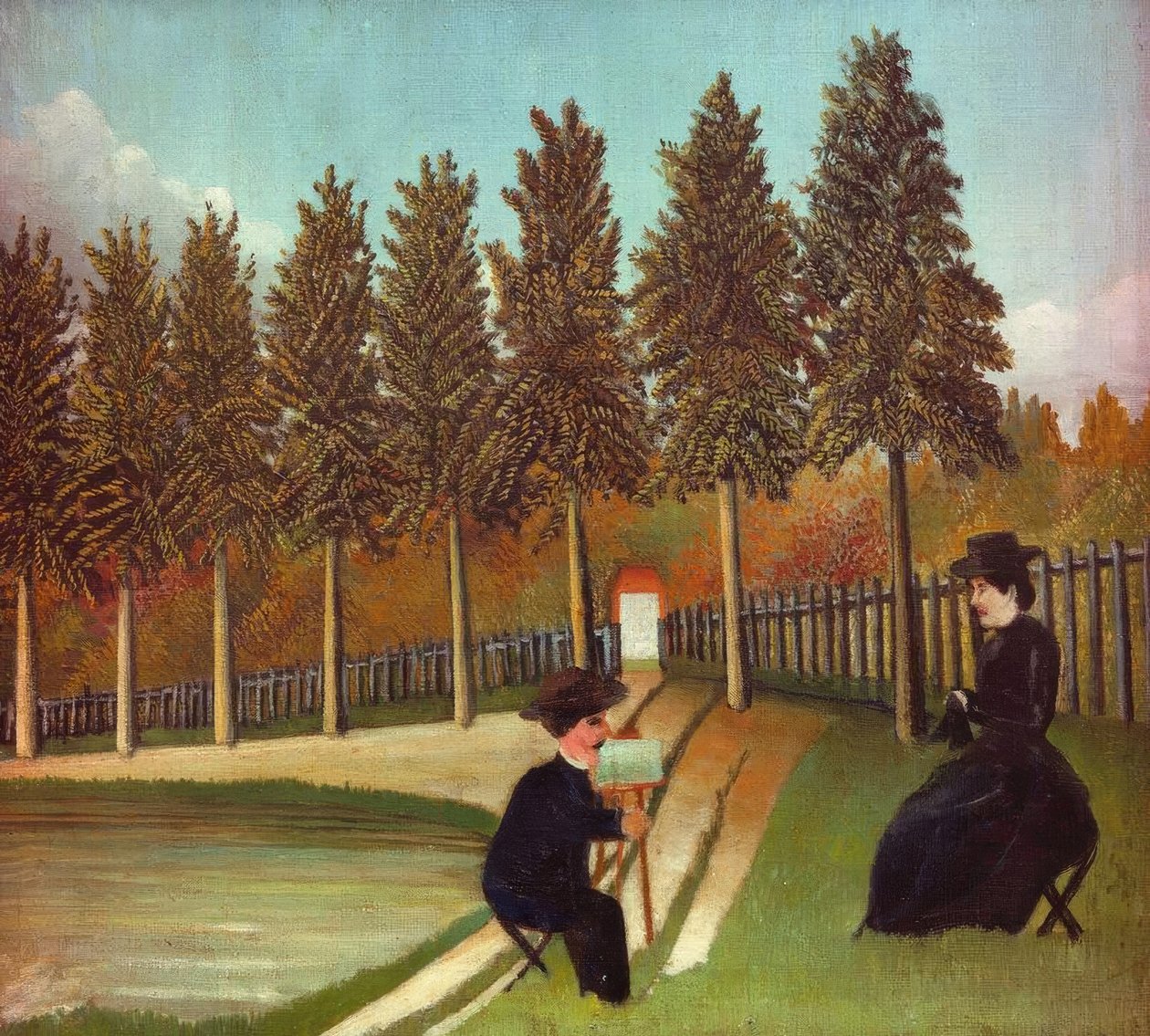 O pintor e sua esposa de Henri Rousseau