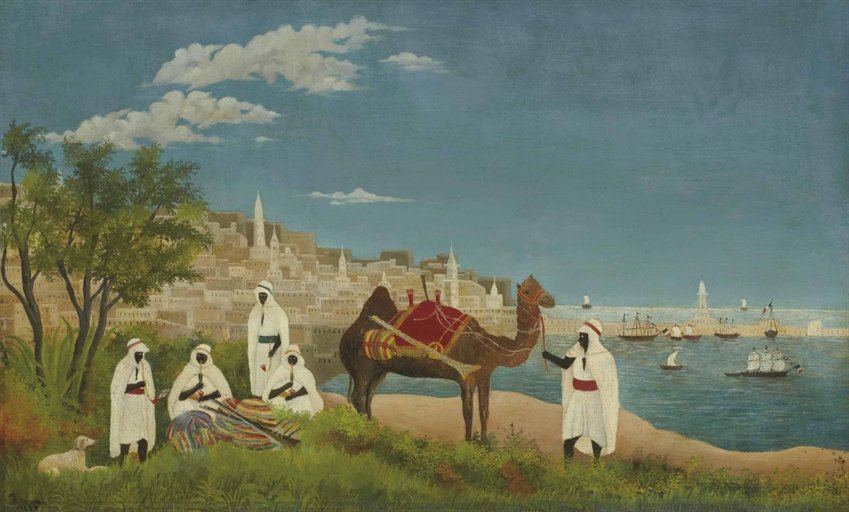 Paisagem, de, argel de Henri Rousseau