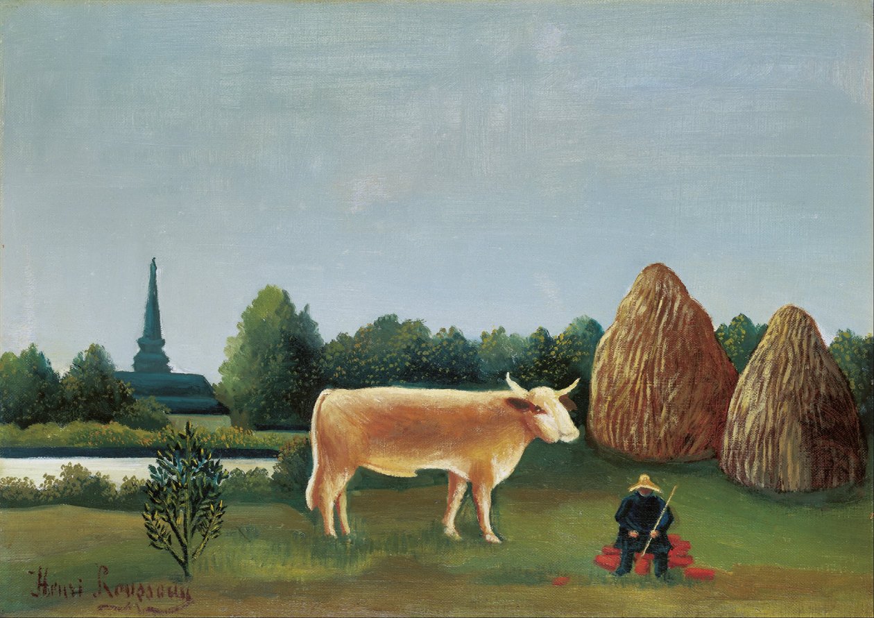Cena em Bagneux na periferia de Paris de Henri Rousseau