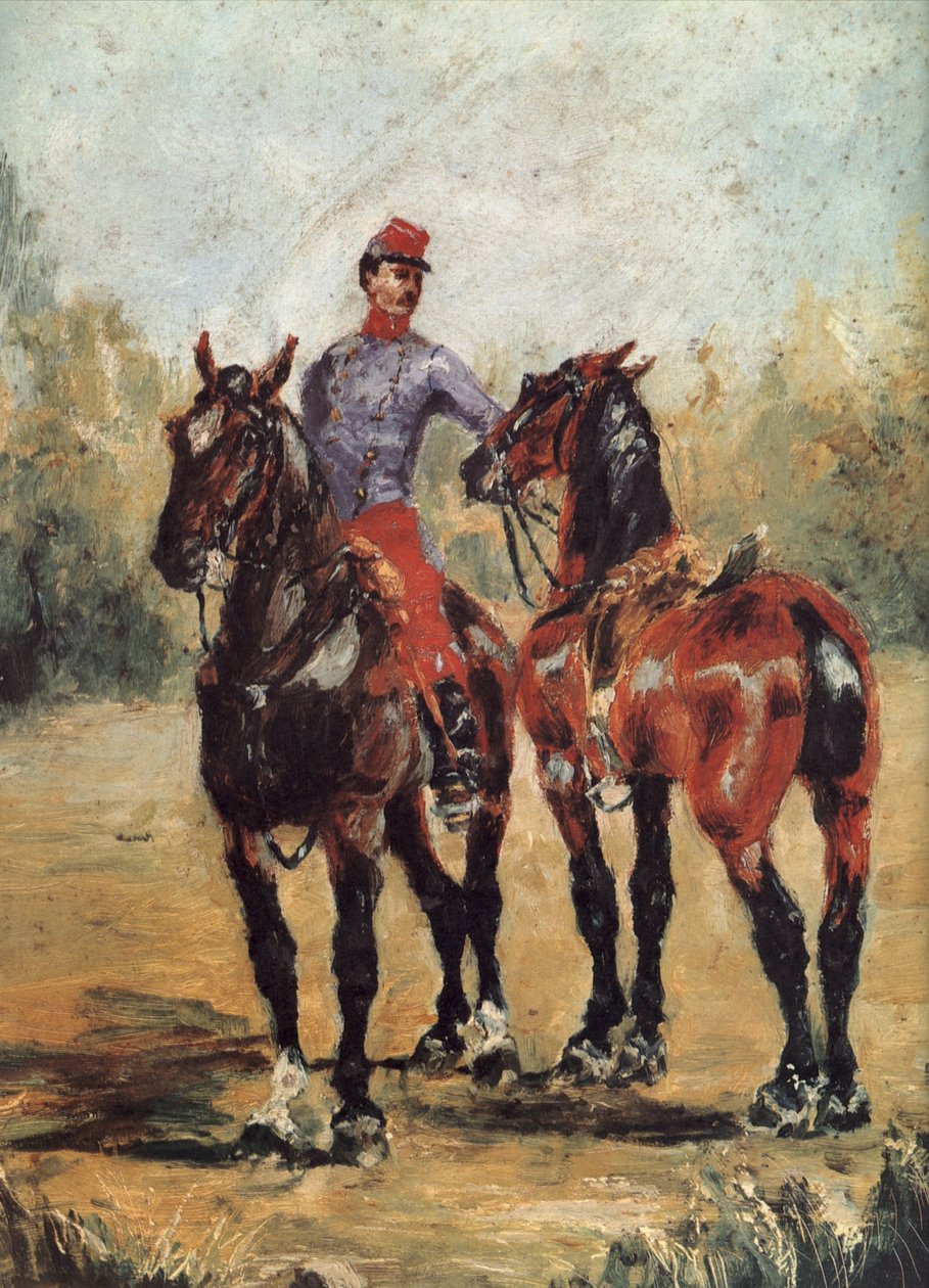 Noivo com dois cavalos de Henri de Toulouse Lautrec