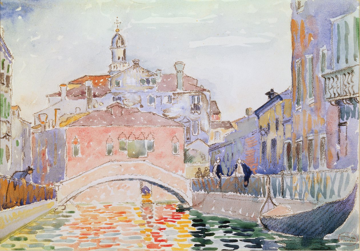 Canal em Veneza de Henri Edmond Cross