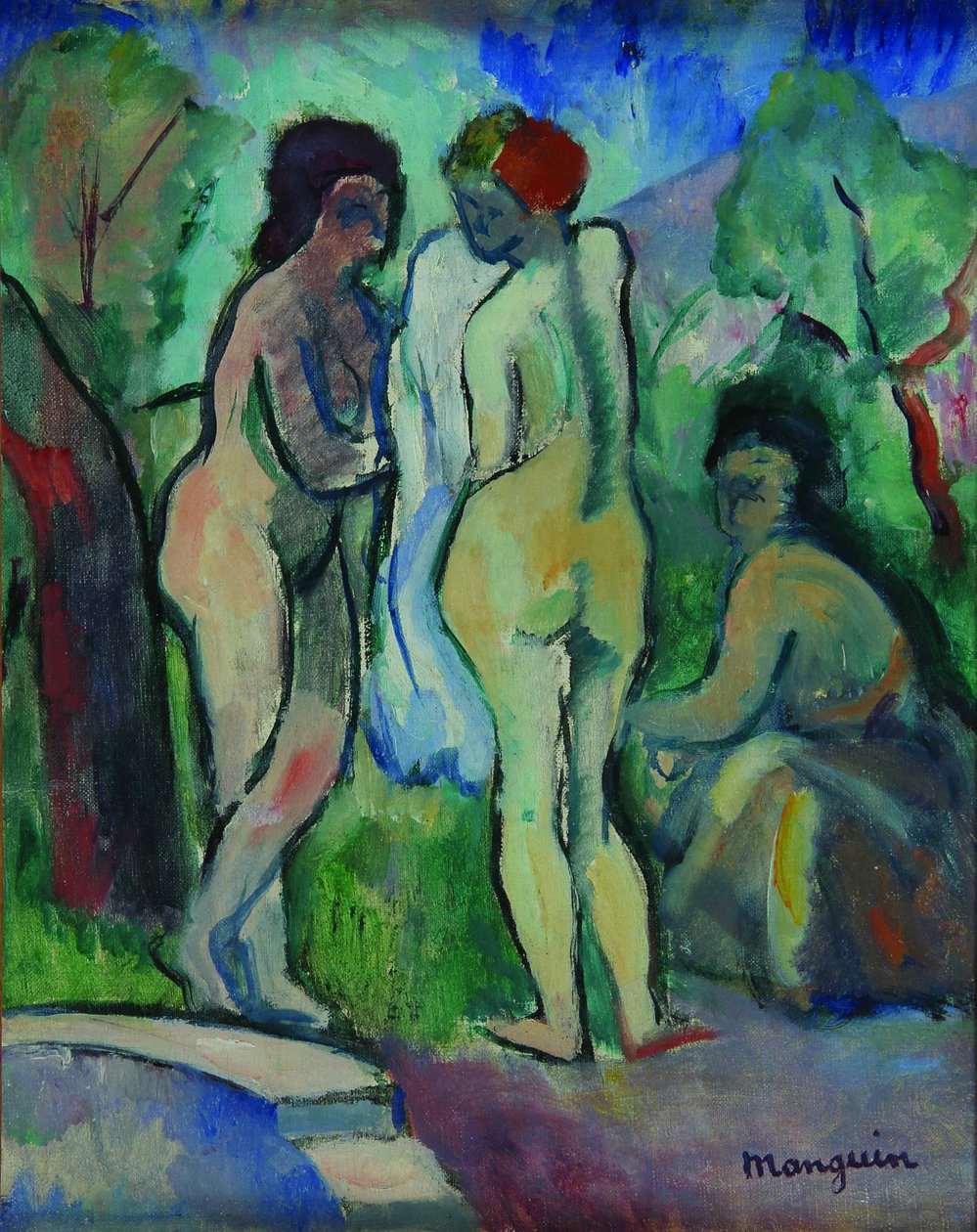 Os banhistas, 1905. de Henri Charles Manguin