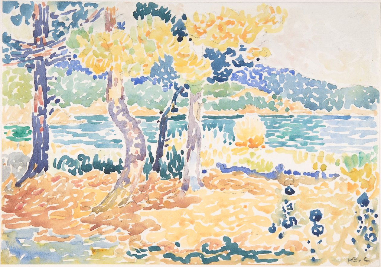 Pines on the Coastline, s.d.. de Henri Edmond Cross