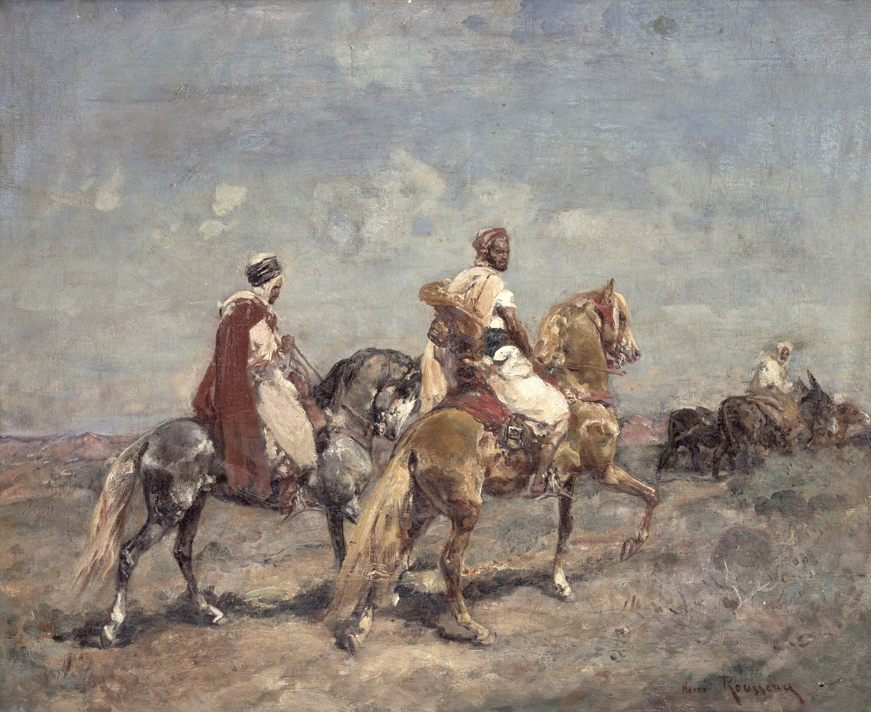 A caça ao falcão de Henri Emilien Rousseau