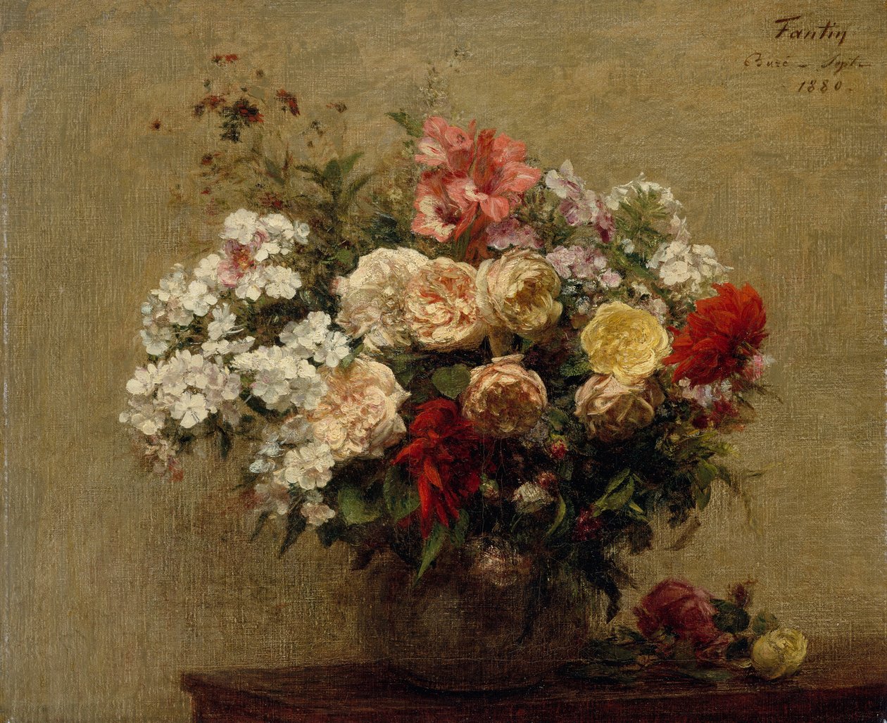 Flores do verão, 1880. de Ignace Henri Jean Fantin Latour