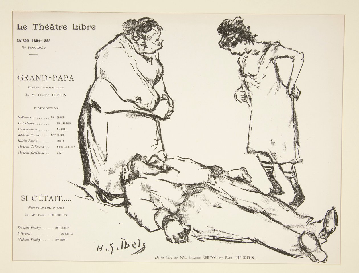 Programa do Teatro Livre: Vovô de Henri Gabriel Ibels
