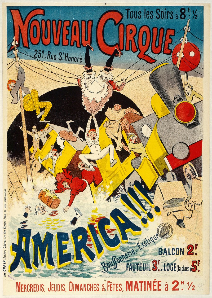 Novo Circo, 1895. de Henri Georges Meunier