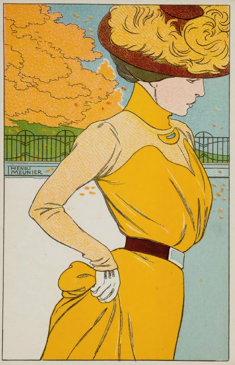 Caminhando, 1900. de Henri Georges Meunier