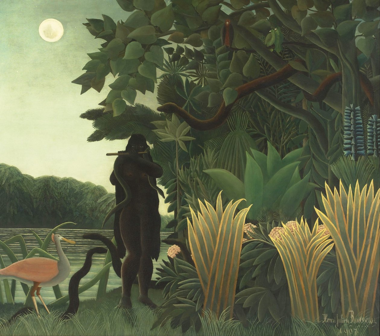 O Encantador De Serpentes de Henri J.F. Rousseau