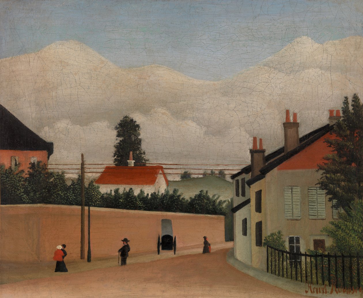 Cena de rua de Henri J.F. 1844 1910 Rousseau