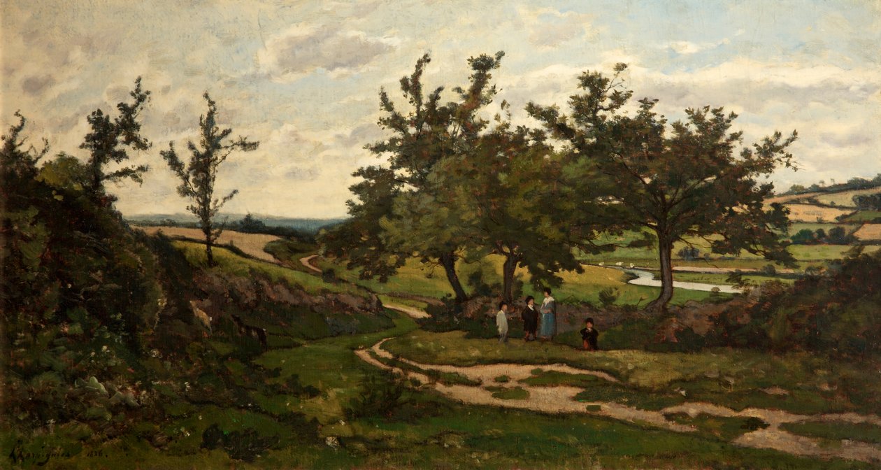 Paisagem, 1886 de Henri Joseph Harpignies