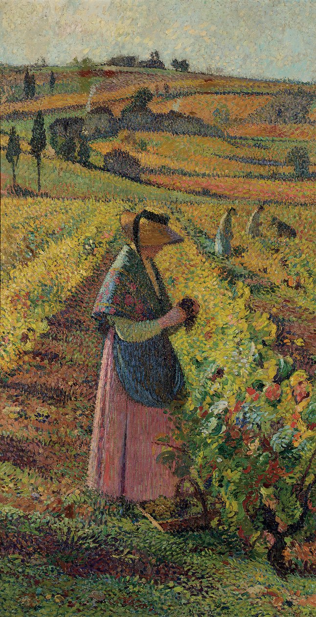 A colheita; A colheita, c.1925 de Henri Martin